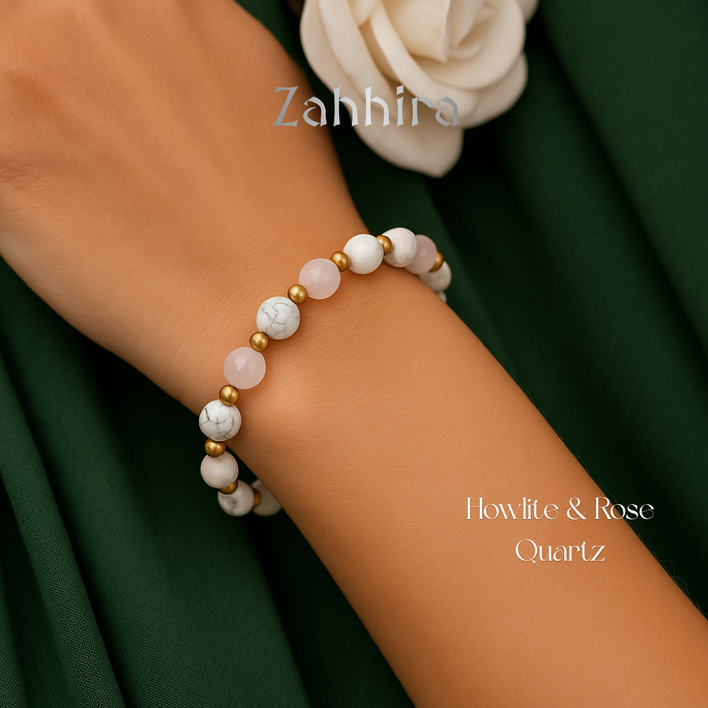 Howlite & Rose Quartz Bracelet