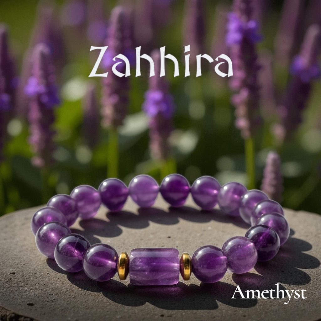 Amethyst with cylinder